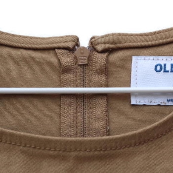 Old Navy Khaki Girls Uniform Pleated Dress - Picture 2 of 5